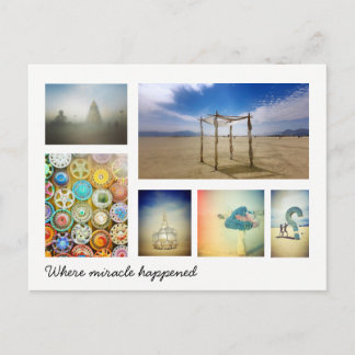 Where miracle happened postcard