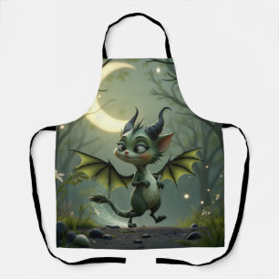 Where moonbeams dance, little mischief awakens.  apron