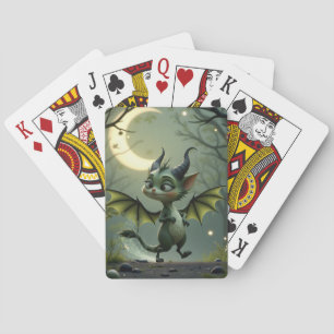 Where moonbeams dance, little mischief awakens. playing cards
