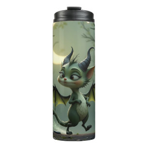 Where moonbeams dance, little mischief awakens.  thermal tumbler