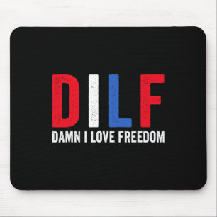 Where My Dogs At Funny 4th Of July Humour Hot Dog Mouse Mat