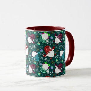 Where My Gnomies At? Christmas Gnomes-Forest Green Mug