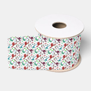 Where My Gnomies At?Holiday Gnome Christmas-White Grosgrain Ribbon