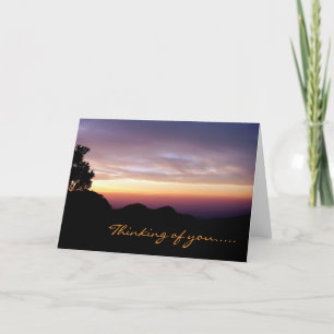 Where My Heart Belongs/Mountain Sunset Silhouette Card