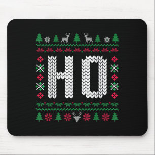 Where My Ho's At Ho Matching Couple Ugly Christmas Mouse Mat