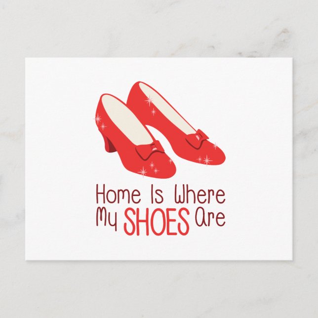 Where My Shoes Are Postcard (Front)
