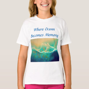 "Where Ocean Becomes Memory" - Blue Green T-Shirt
