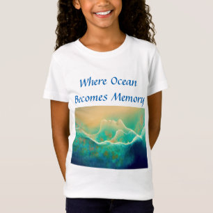 "Where Ocean Becomes Memory" - Blue Green T-Shirt