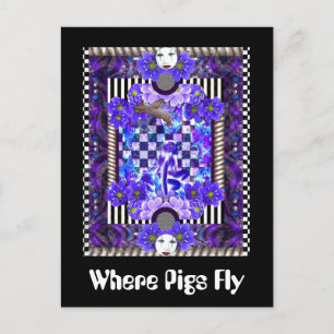 Where Pigs Fly Postcard