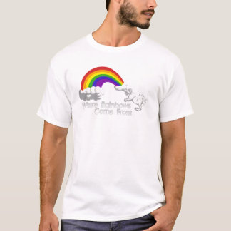 Where rainbows come from t-shirts