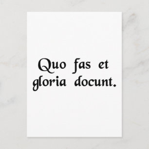 Where right and glory lead. postcard