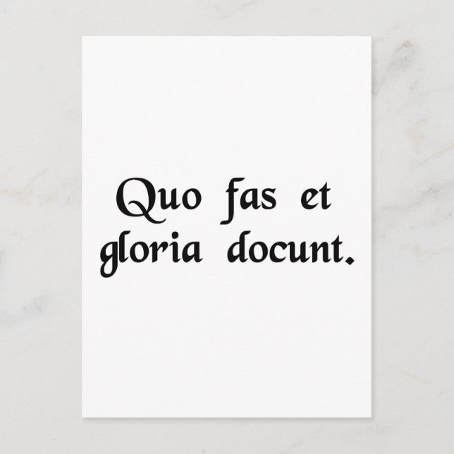 Where right and glory lead. postcard (Front)