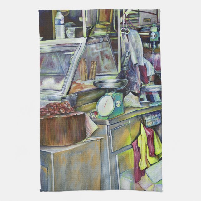 Where’s the Fish Head Curry? Singapore Tea Towel (Vertical)