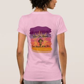 Where Sin Abounds Cross Sunset Script T-Shirt