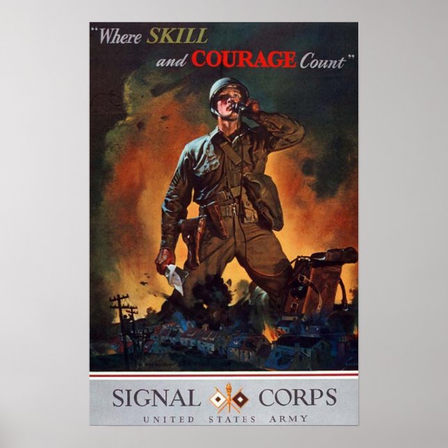 Where Skill and Courage Count Poster (Front)