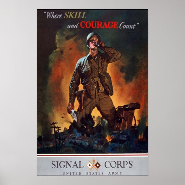 Where Skill and Courage Count Poster (Front)