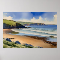 “Where Sky Meets Quiet Sand” – Devon Seascape
