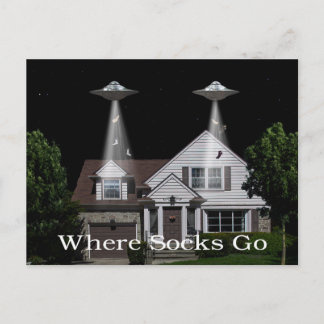 Where Socks Go Postcard