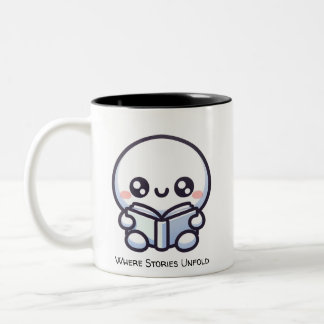 Where Stories Unfold Two-Tone Coffee Mug