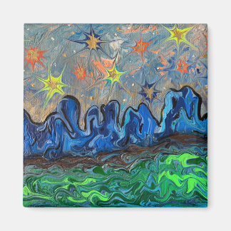 Where the Buffalos Print Magnet