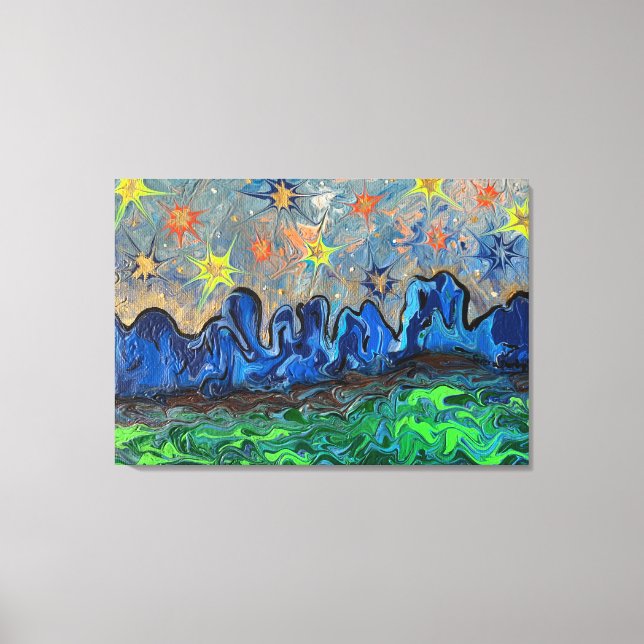 Where the Buffalos Roam - Stretched Canvas Print (Front)