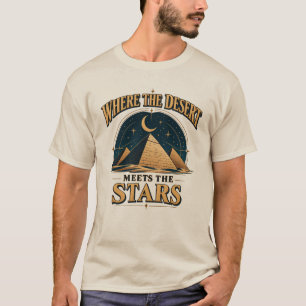 Where the Desert Meets the Stars Egyptian Celestia T-Shirt