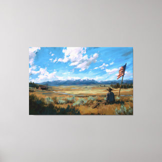 Where the Flag Still Flies  Canvas Print