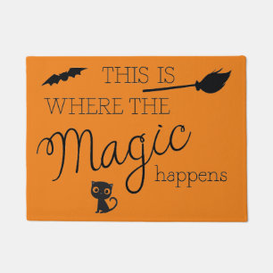 Where the Magic Happens Halloween Decoration Doormat