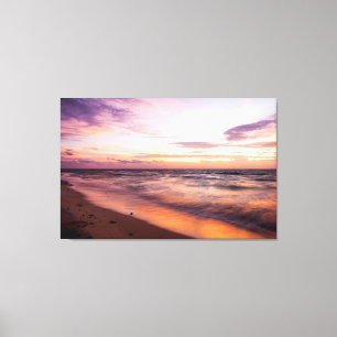Where the Ocean and Sunrise Meet Canvas Print