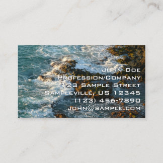 Where the Ocean Meets the Rocks Business Card