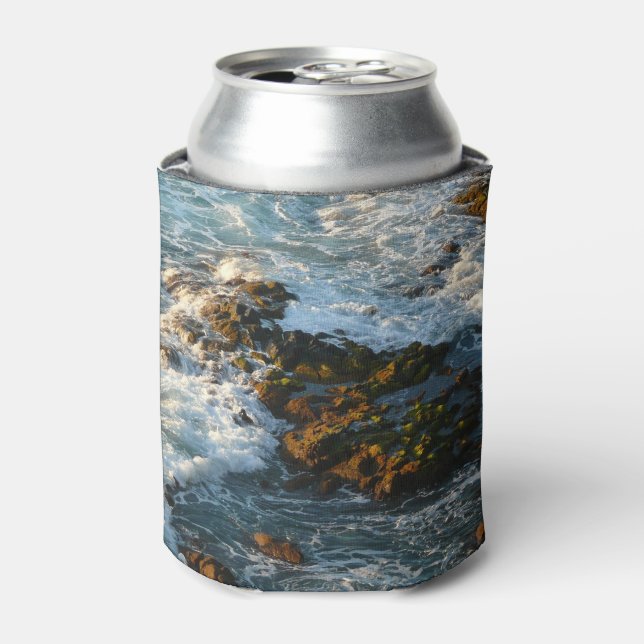 Where the Ocean Meets the Rocks Can Cooler (Can Front)