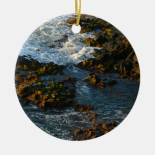 Where the Ocean Meets the Rocks Ceramic Tree Decoration
