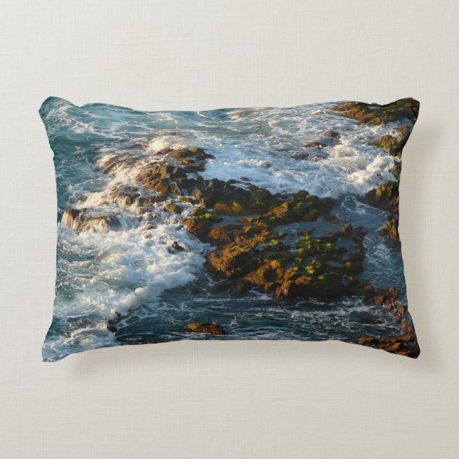 Where the Ocean Meets the Rocks Decorative Cushion (Front)