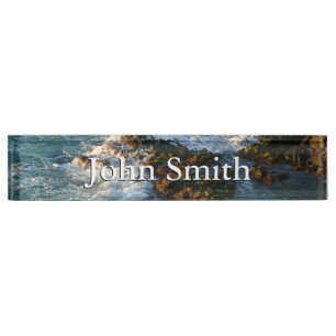 Where the Ocean Meets the Rocks Nameplate