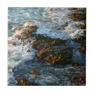 Where the Ocean Meets the Rocks Tile