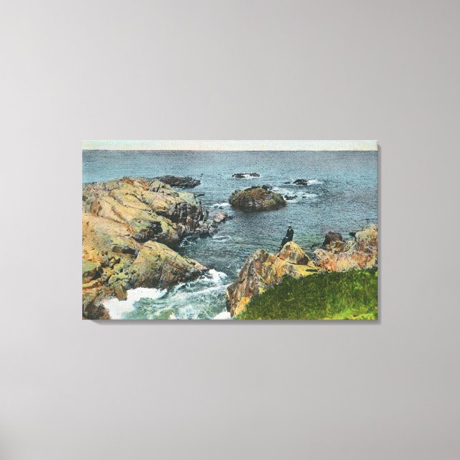 Where the Ocean Meets the Shore Canvas Print (Front)
