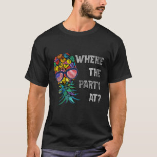 Where The Party At? Upside Down Funny Sarcastic Pi T-Shirt