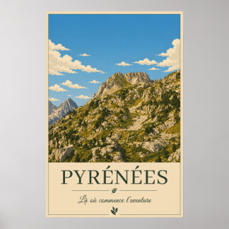 Where the Peaks Touch the Sky – Pyrenees Poster