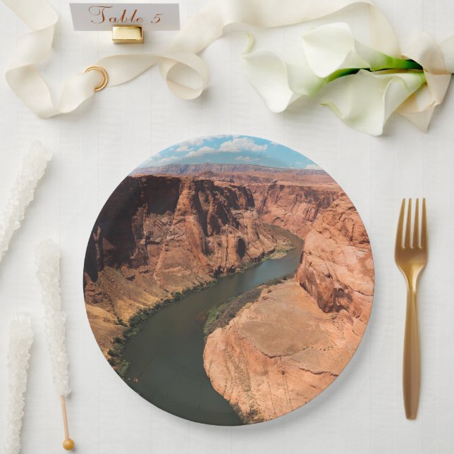 Where the River Turns Paper Plate (Wedding)