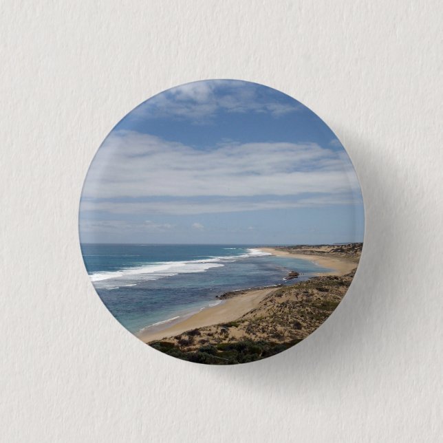 Where The Salmon Play, 3 Cm Round Badge (Front)
