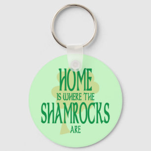 Where the Shamrocks Are Key Ring