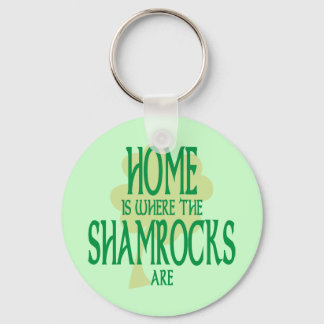 Where the Shamrocks Are Key Ring