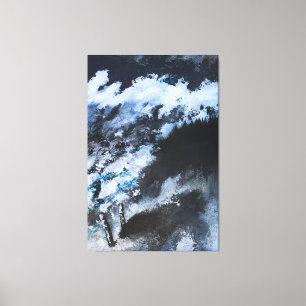 Where the Storm Meets the Forest Canvas Print