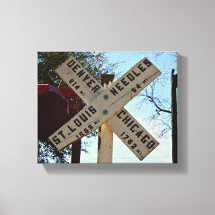 Where the Tracks Lead Canvas Print