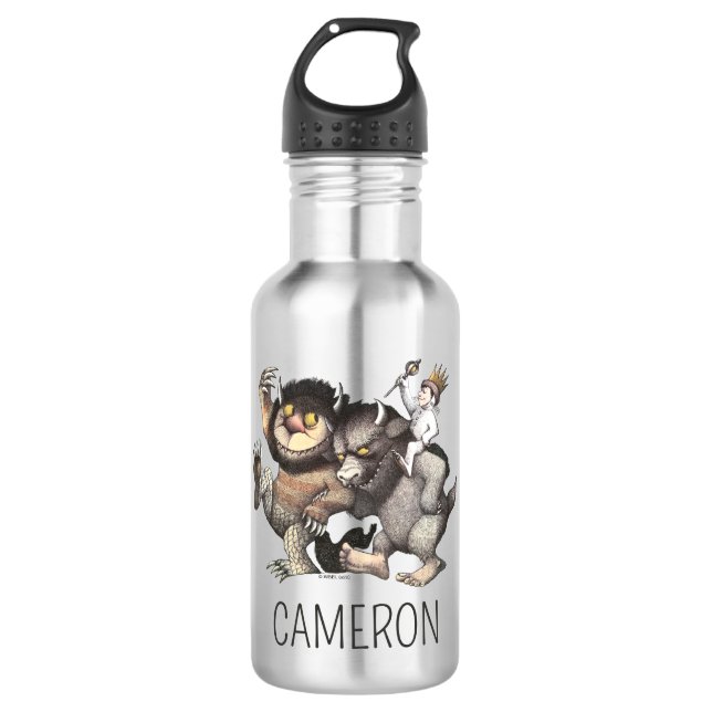 Where the Wild Things | Add Your Name 532 Ml Water Bottle (Front)