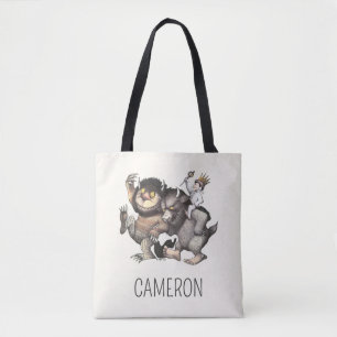 Where the Wild Things   Add Your Name Tote Bag
