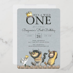 Where the Wild Things Are 1st Birthday Invitation