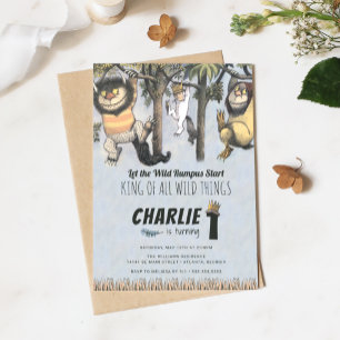 Where the Wild Things Are 1st Birthday Invitation