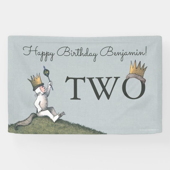 Where the Wild Things Are 2nd Birthday  Banner (Horizontal)