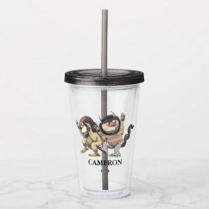 Where the Wild Things Are Add Your Name Acrylic Tumbler
